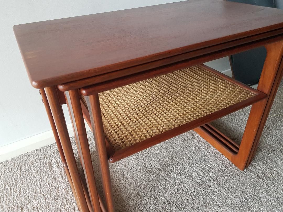 Danish Nest Of Tables By Johannes Andersen For Silkeborg photo vintage