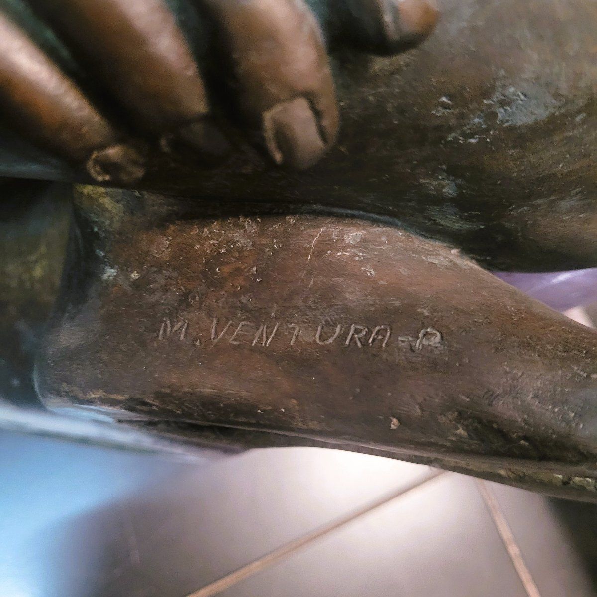 Art M Ventura, Nude Of A Woman, Signed Bronze, Late 20th Century photo