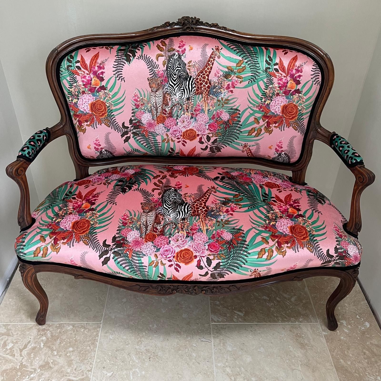Pink Louis XV Rocaille Seat 1890