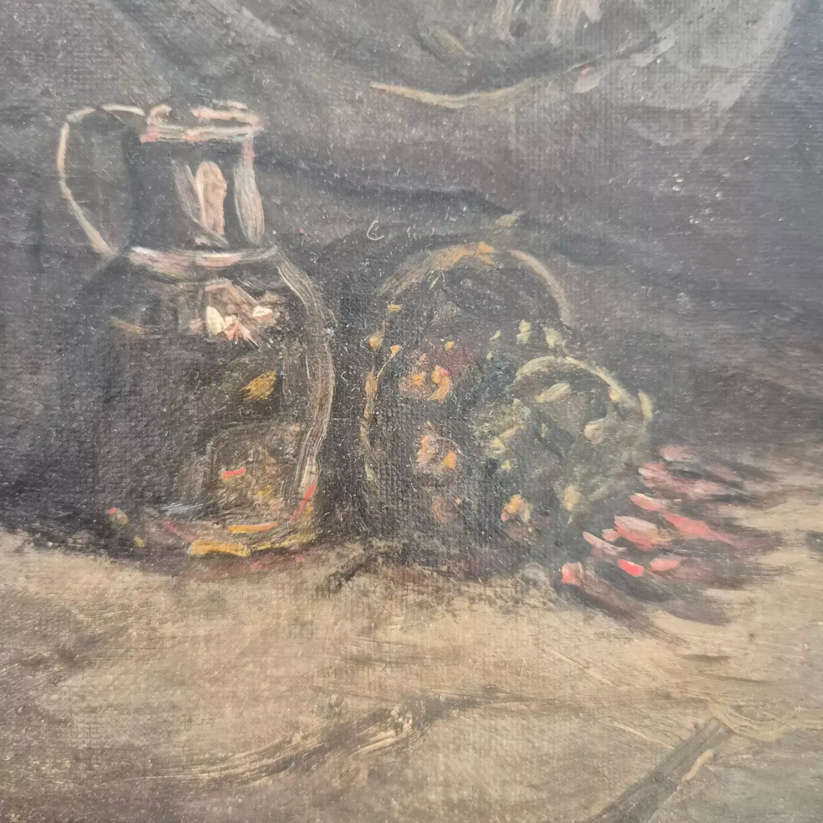 photo furniture Daily Scene Of Servants, Oil On Canvas, 19th Century