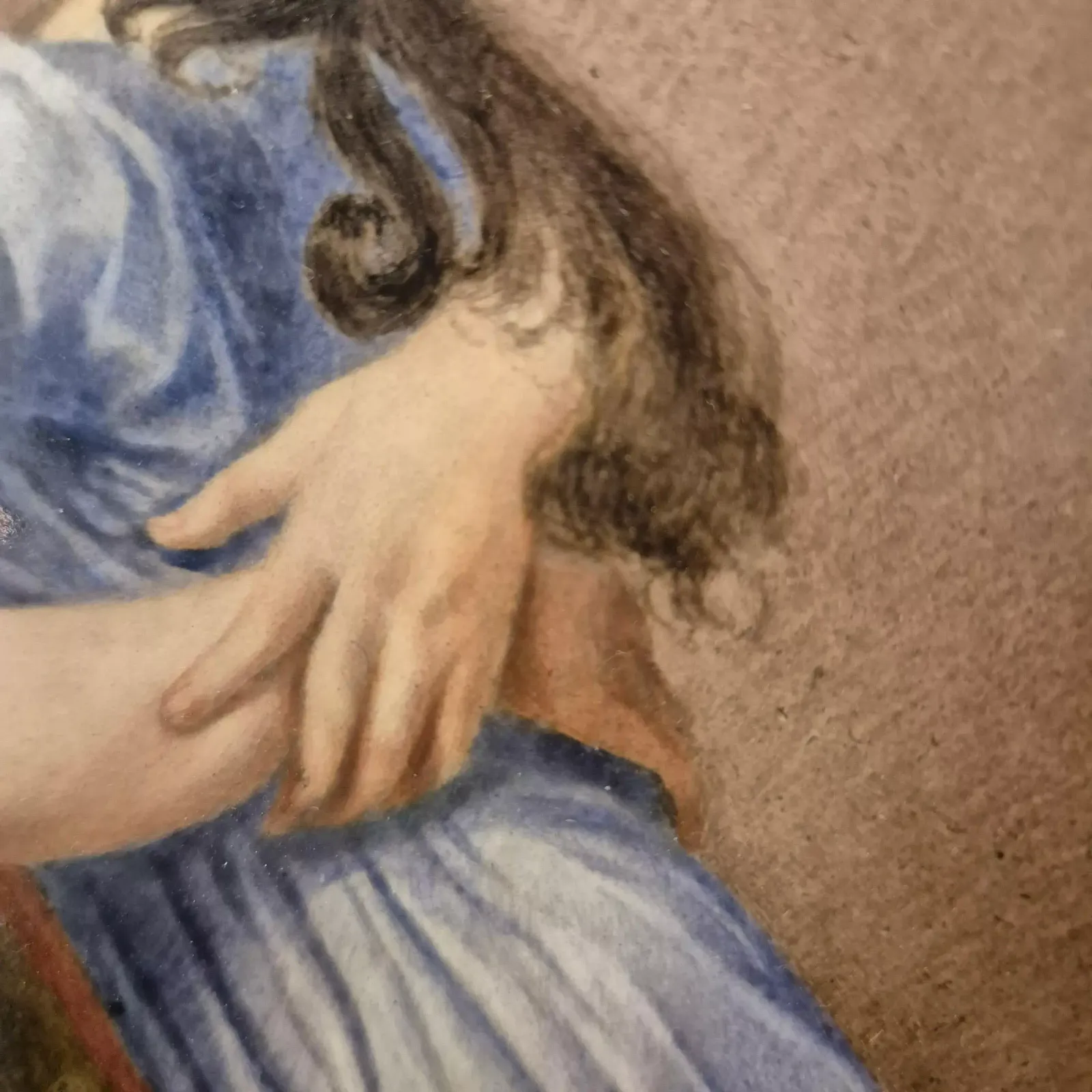 photo furniture Porcelain Painting Of Madame Vigée Le Brun And Her Daughter, 19th Century