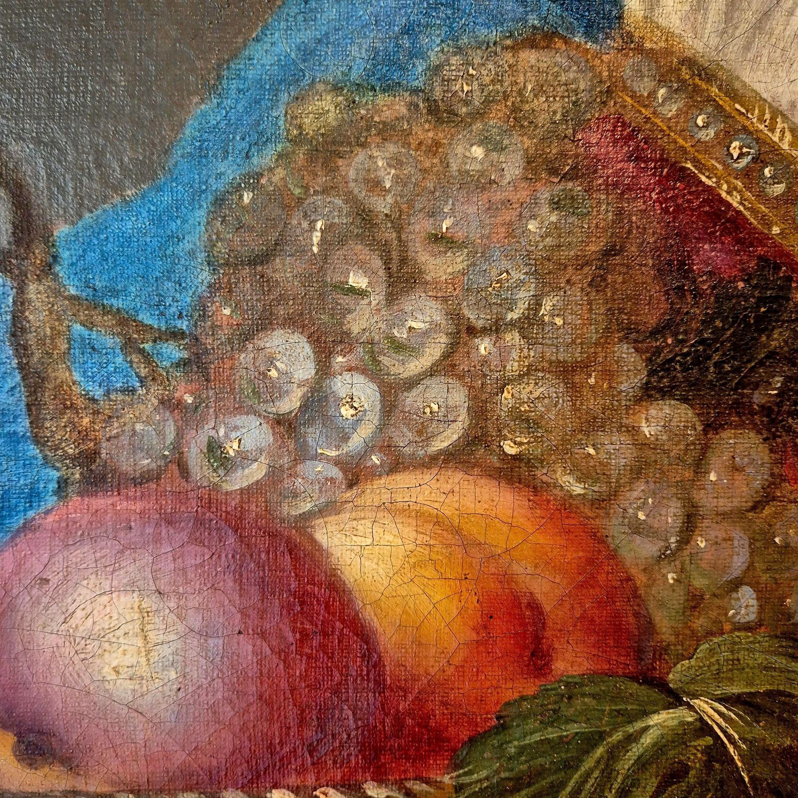 Art Sybille With Turban And Fruit Bowl, Oil On Canvas, 19th Century photo