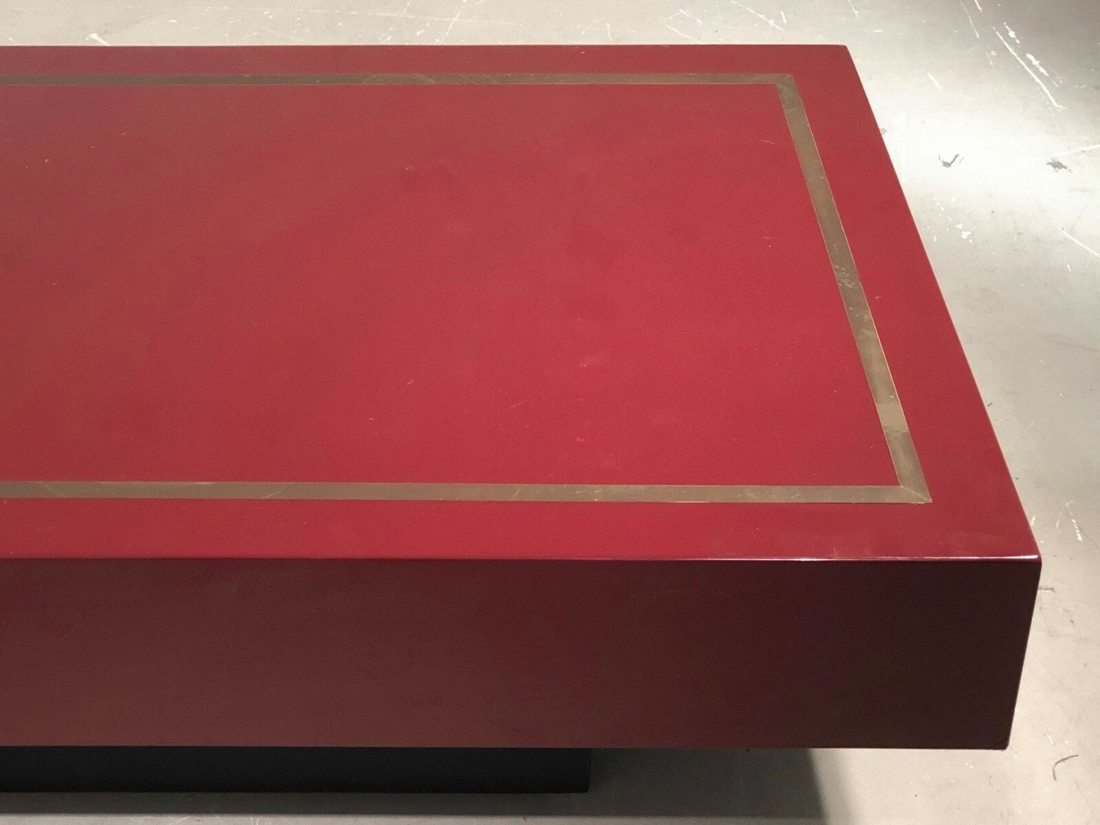 1970 Jc Mahey Coffee Table Lacquer Post Modernist Shabby Chic Jansen Willy Rizzo photo Furniture