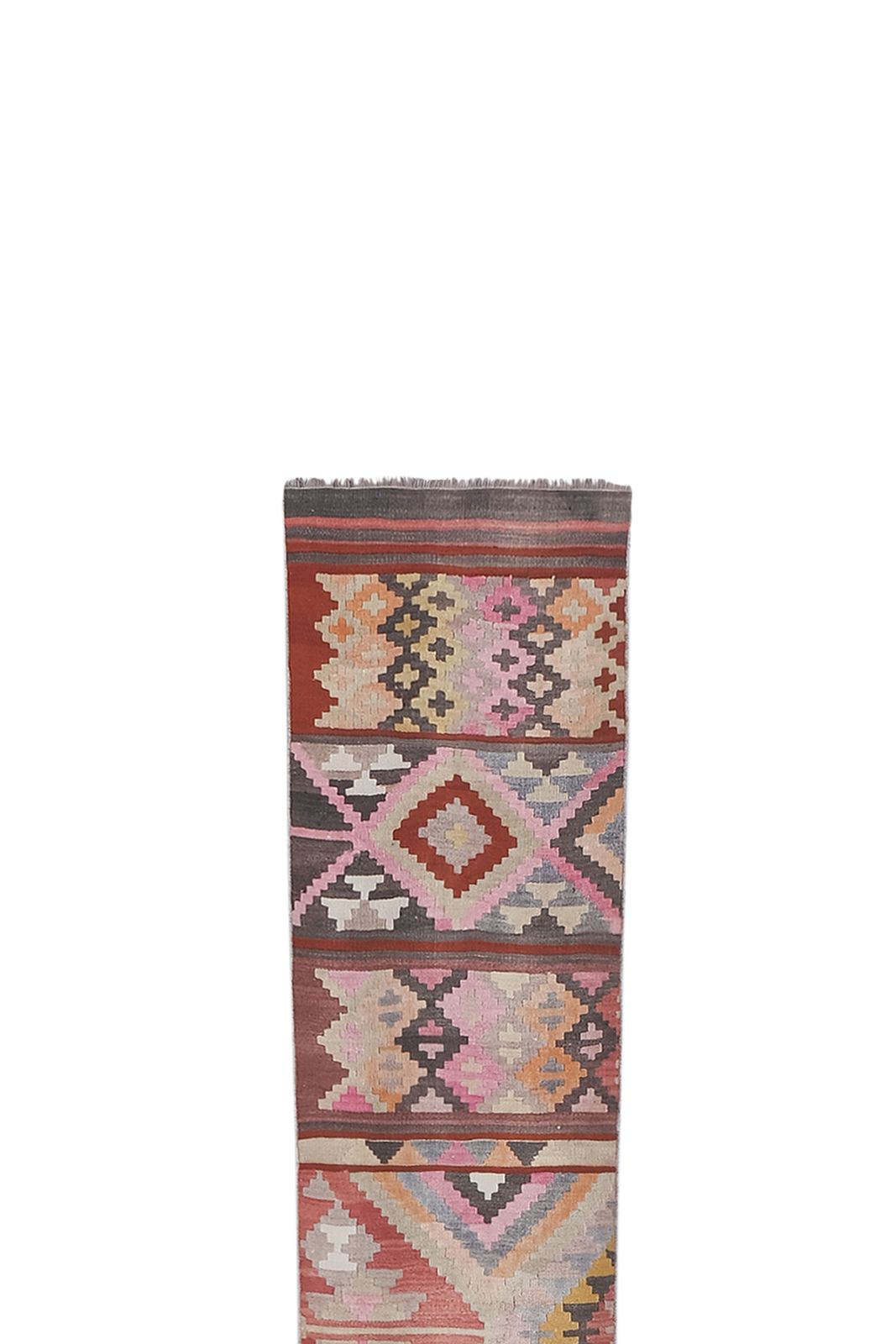 Tapis de couloir kilim turc vintage, tissé à la main photo for sale
