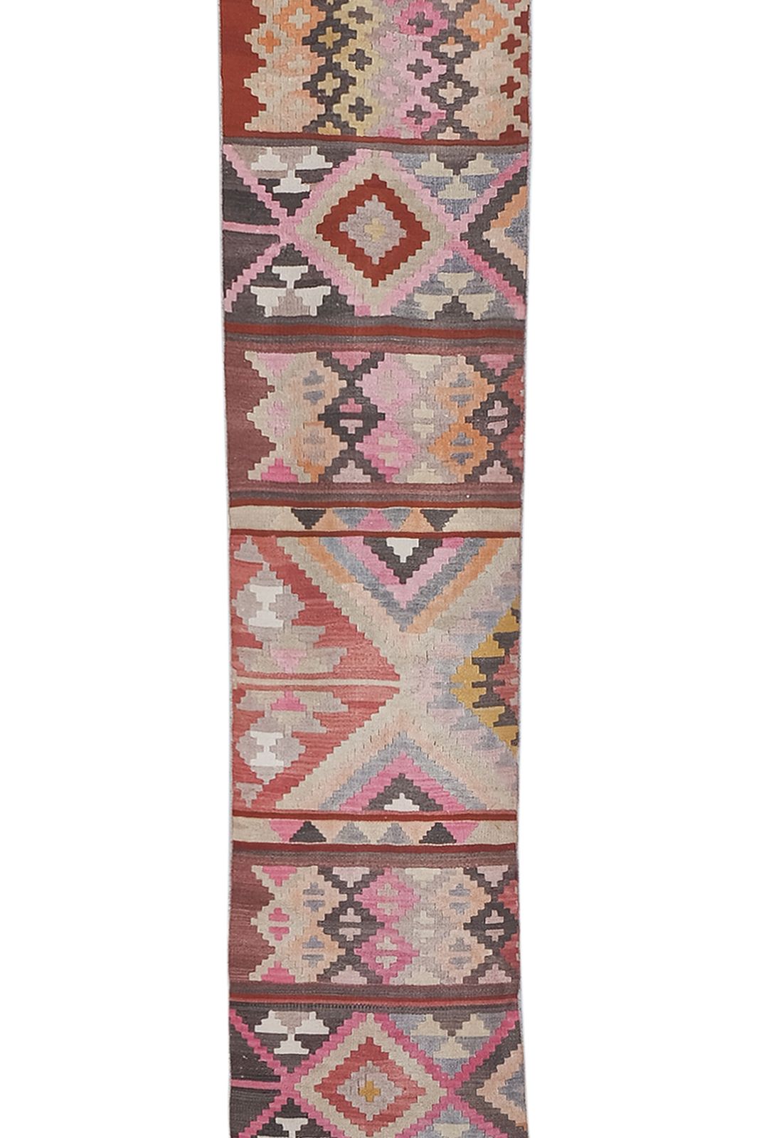 Tapis de couloir kilim turc vintage, tissé à la main photo 1390.0