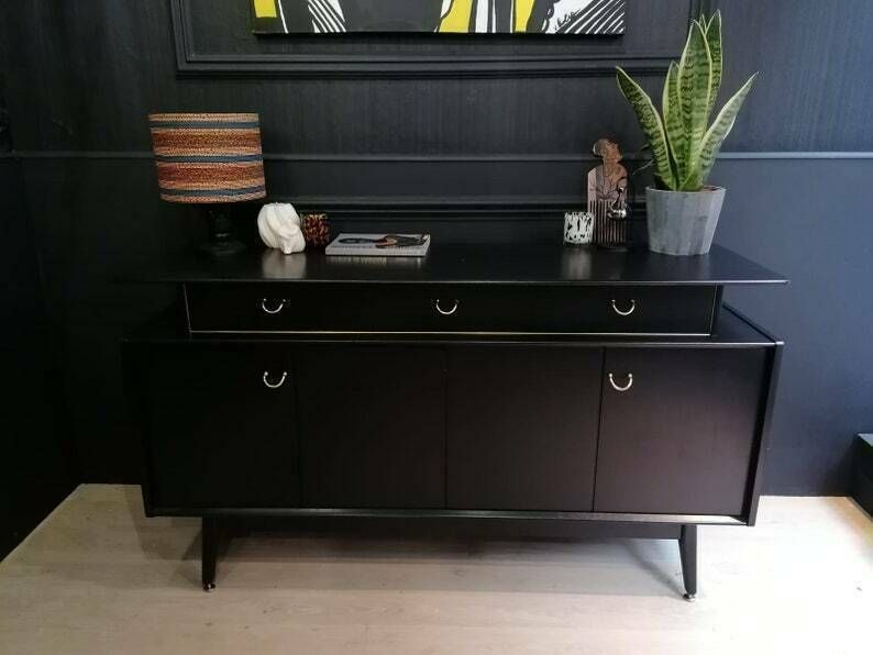 G Plan Sideboard In Black & Gold photo furniture