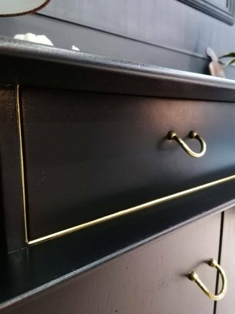 G Plan Sideboard In Black & Gold photo vinterior