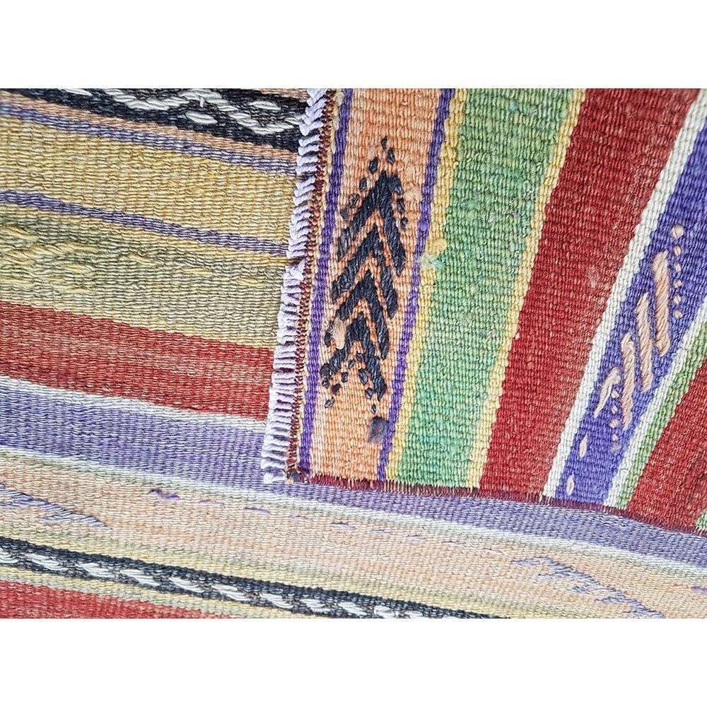 1970s Vintage Handmade Turkish Kilim Runner Rug photo Textiles
