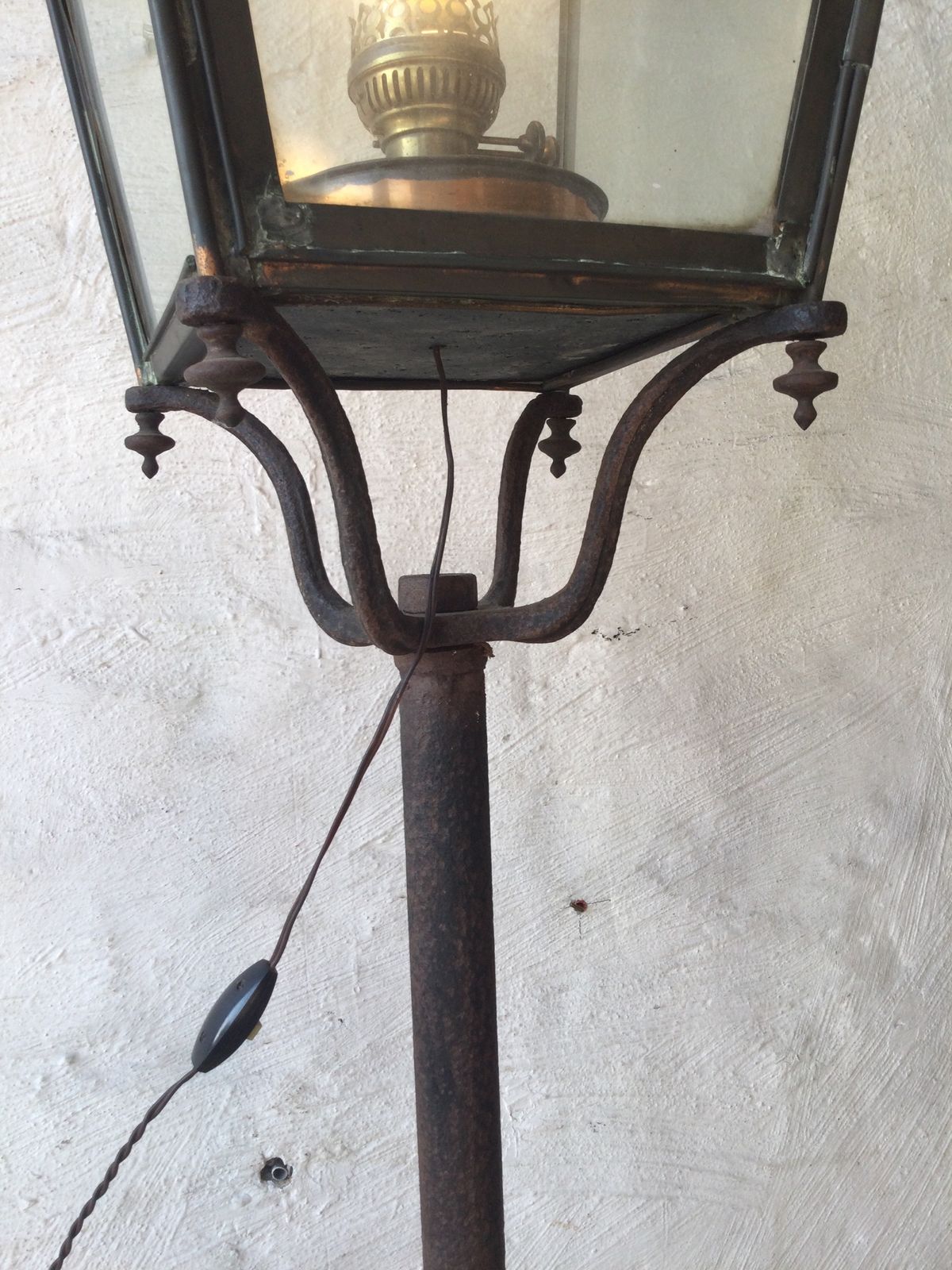 This Old Lamppost Is Converted From A Oil Lamp To A Electric Lamppost photo Lighting