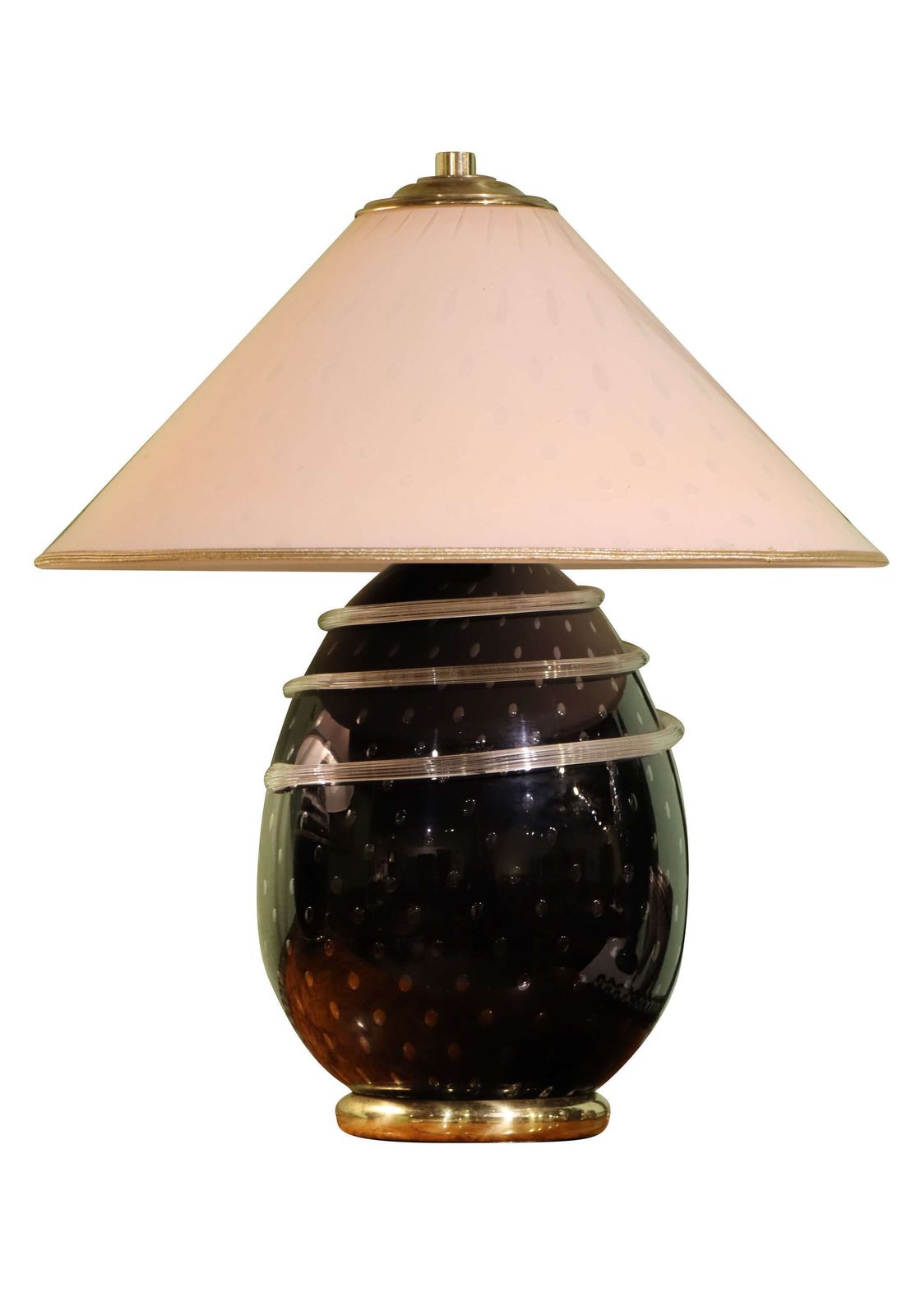 Pair Of Mid 20th Century Venetian Glass Lamps With Glass Shades photo furniture