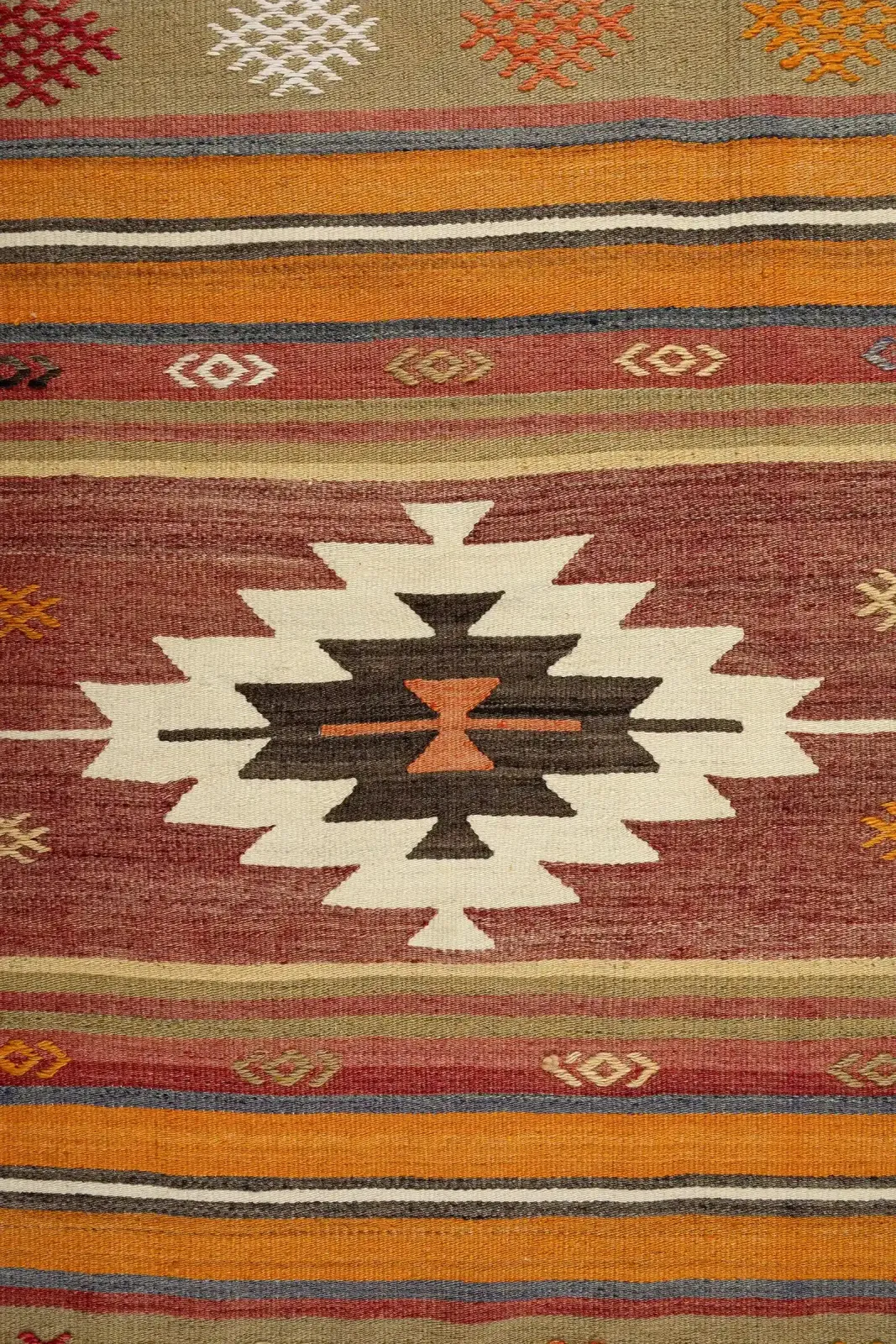 Denizli Vintage Kilim 262x186cm photo Textiles