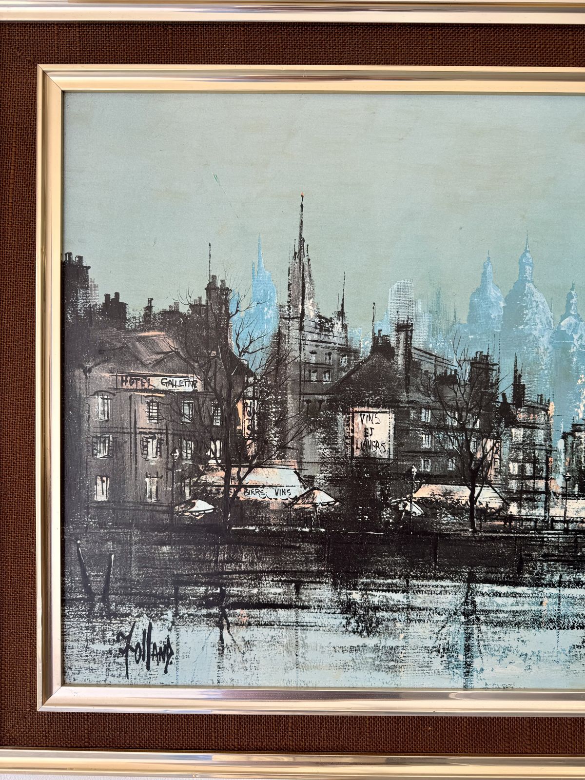 Vintage Print Spires Of Paris By Ron Folland photo vinterior
