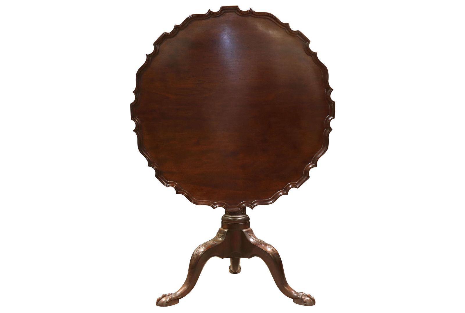 Antique Mahogany Tilt Top Tripod Table With Piecrust Edge, Circa 1780 photo 667.0