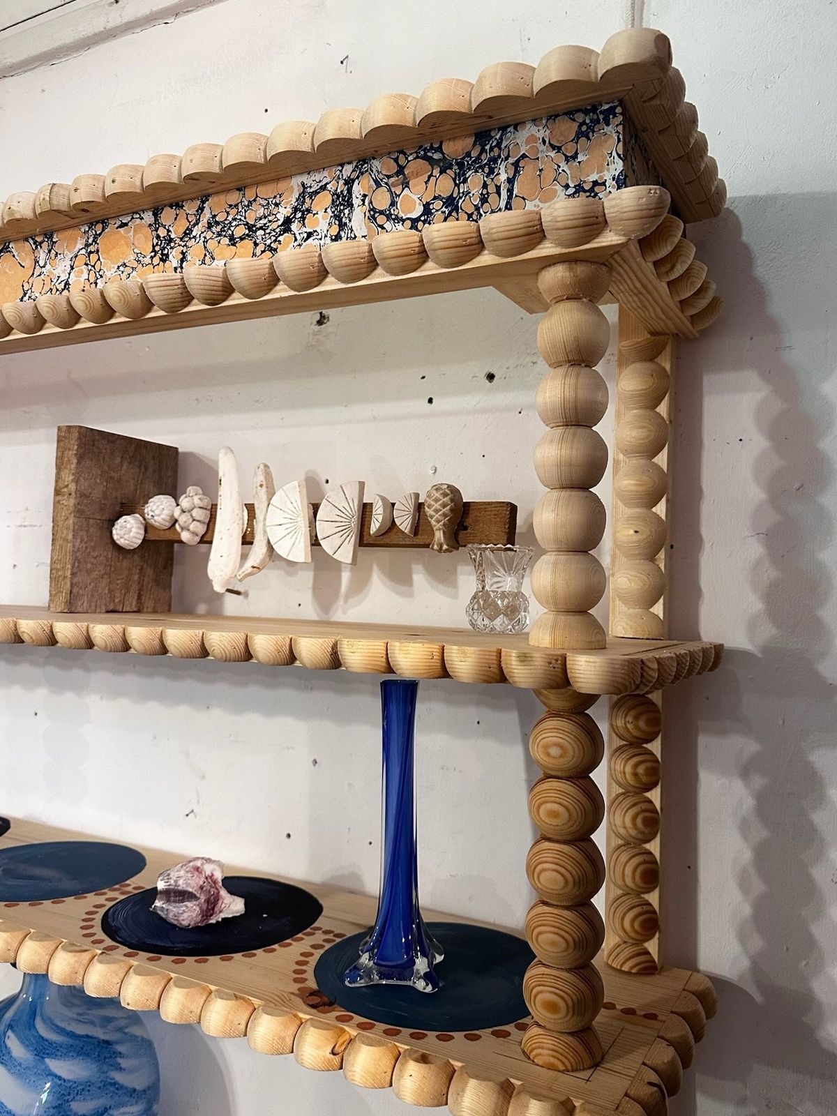 Waxed Pine Bobbin étagère photo buy