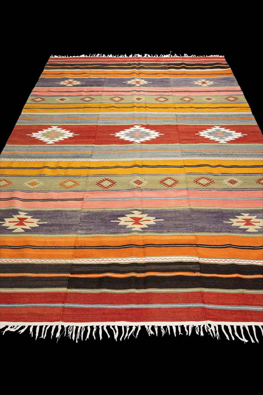 Denizli Vintage Kilim 260x179cm photo for sale