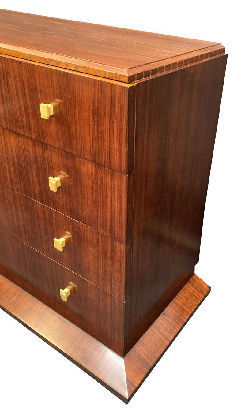 A Stylish Commode With Ivory Coloured Bakelite Handles In The Manner Of Ruhlmann photo for sale