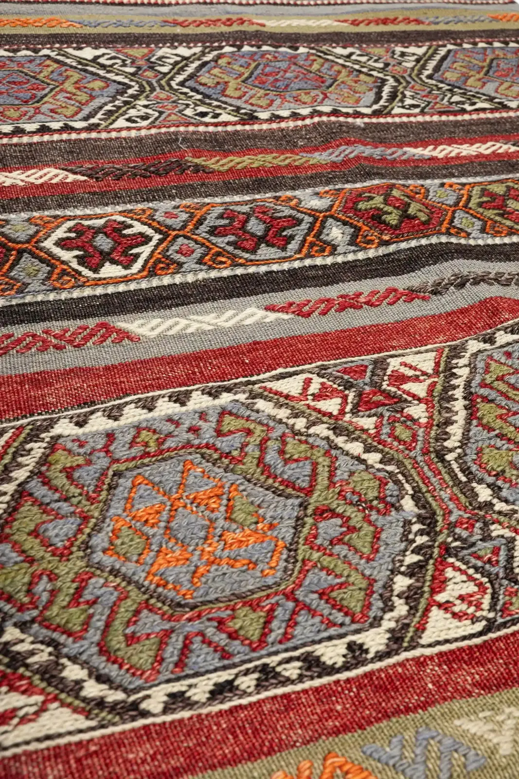 Usak Vintage Kelim 137x75cm, 1960s photo Textiles