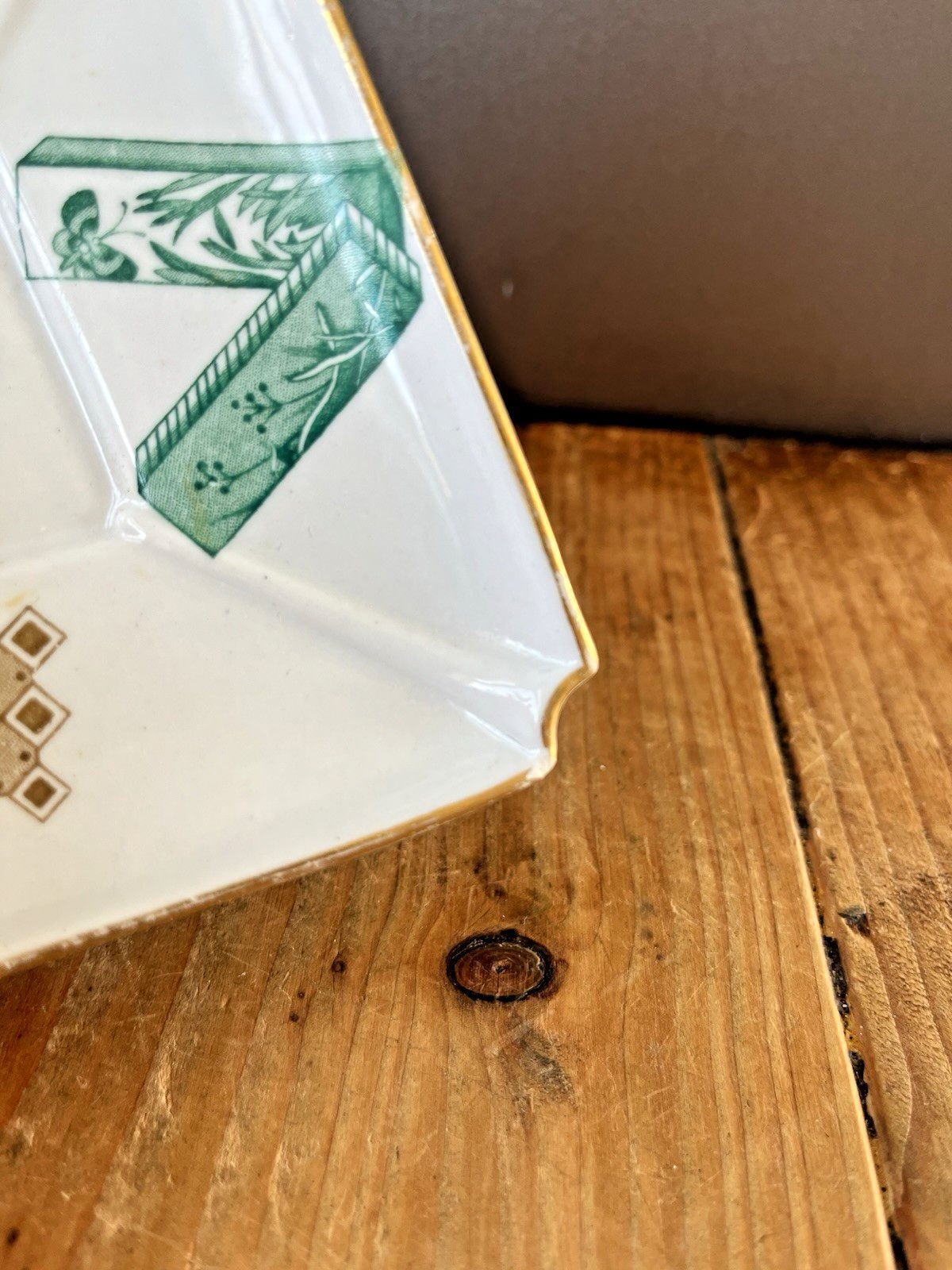 Rare Antique 1879 Royal Worcester Aesthetic Movement Japonisme Ashtray Or Saucer photo for sale