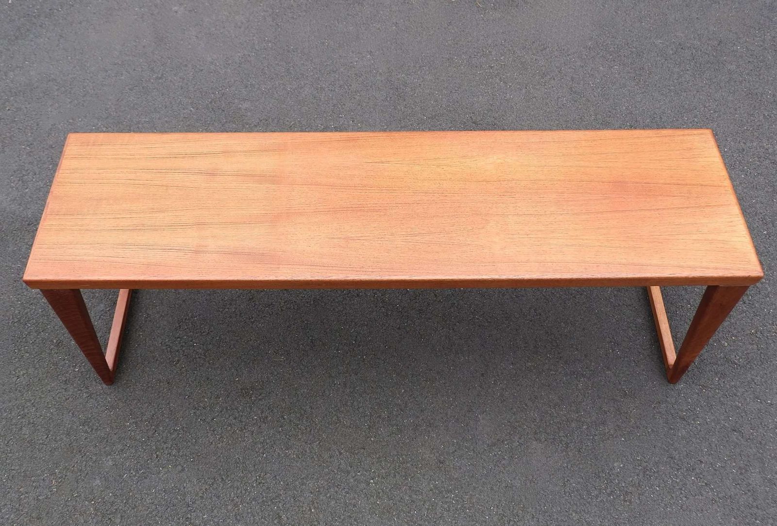 Kai Kristiansen Teak Bench And Drawers By Aksel Kjersgaard Denmark 1960's photo for sale