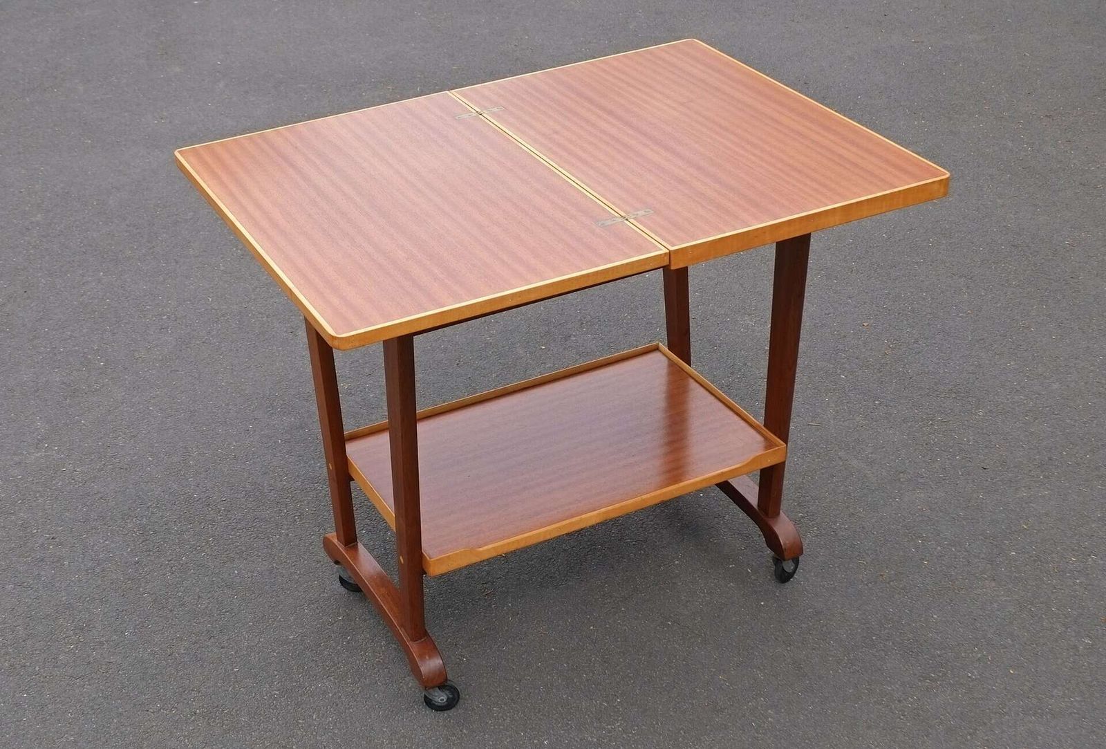 1950’s Fold Over Drinks Or Tea Trolley photo for sale