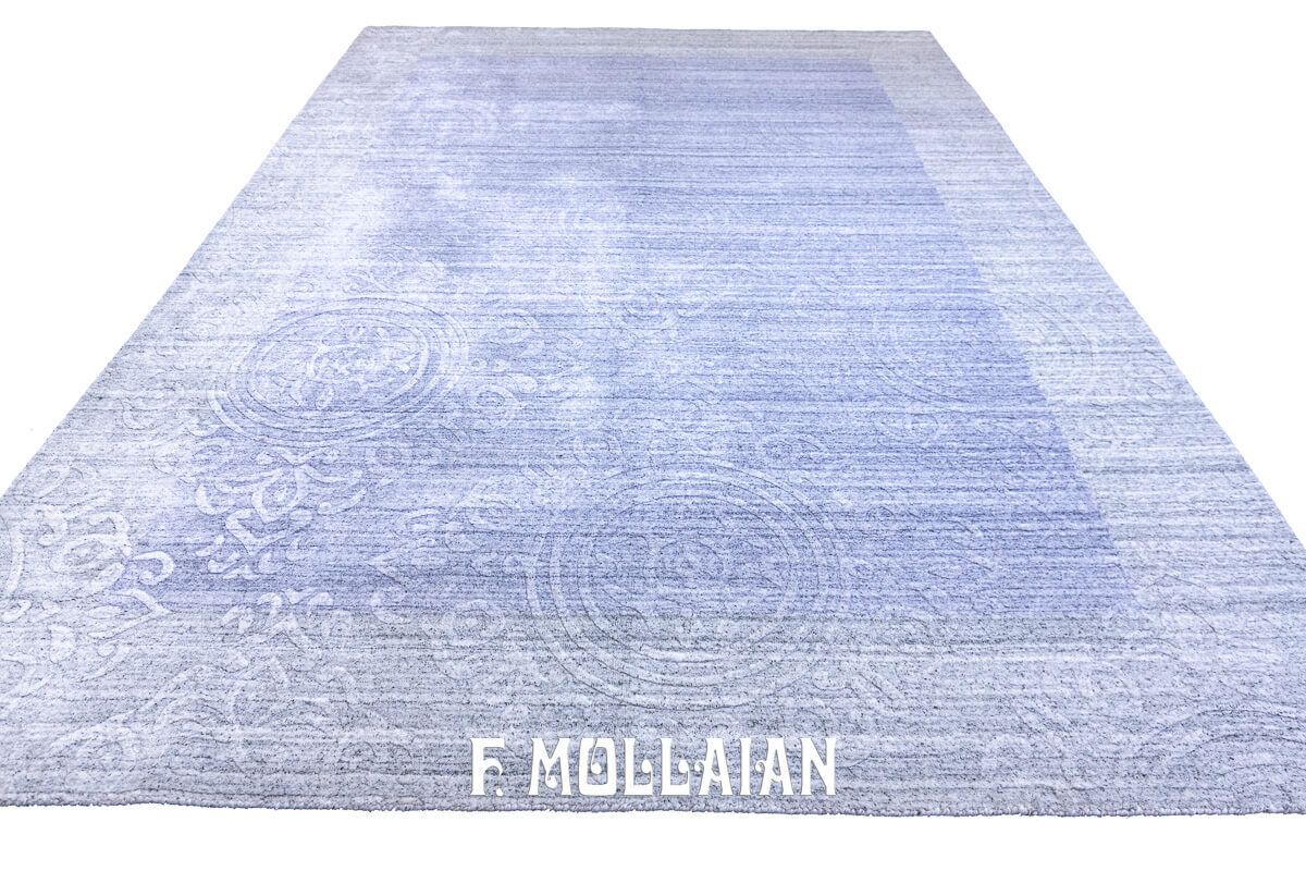 Modern Rug Light Blue photo Textiles