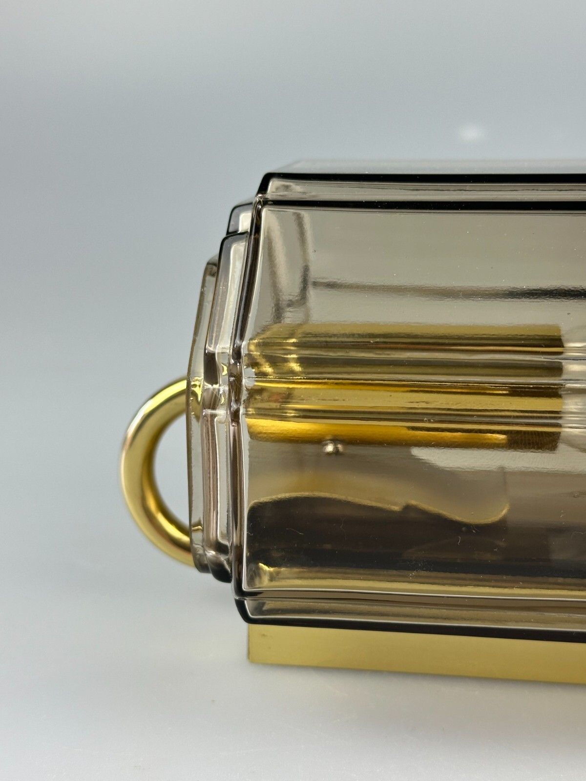 60s 70s Wall Lamp Glashütte Limburg Germany Glass & Metal Age Design photo buy
