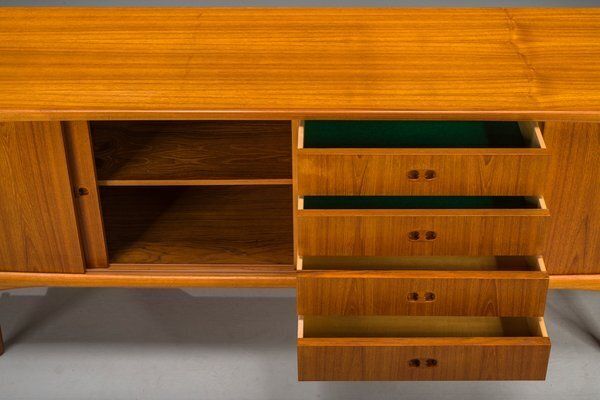 Mid Century Scandinavian Modern Teak Sideboard By Harry østergaard For Randers Møbelfabrik, 1960s photo vinterior