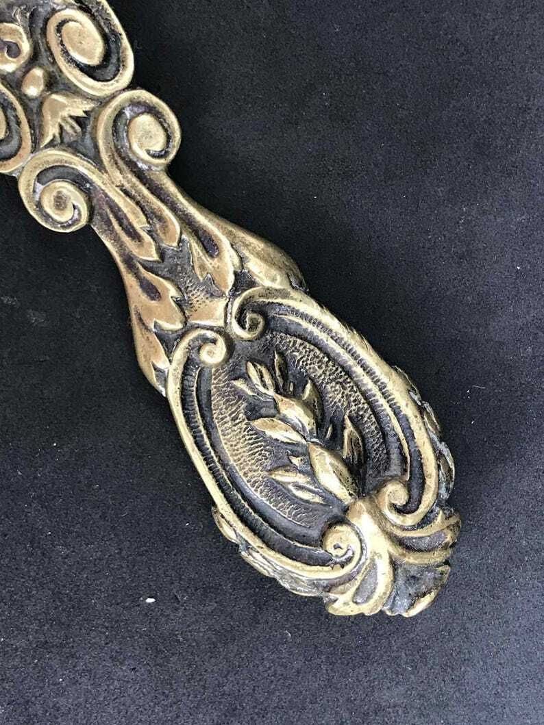 Letter Opener Art Brass Bronze Paper Cutter Knife Letter Opener Gift For Him Desk Accessories Antique Belgium Desk Decor photo 226.0