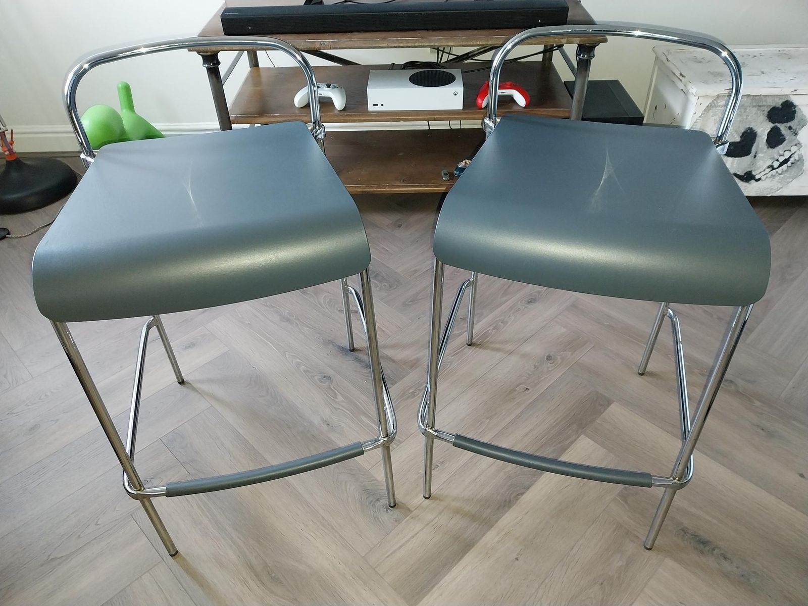 Pair Of Iconic Magis Centomila Bar Stools By James Irvine (1999)