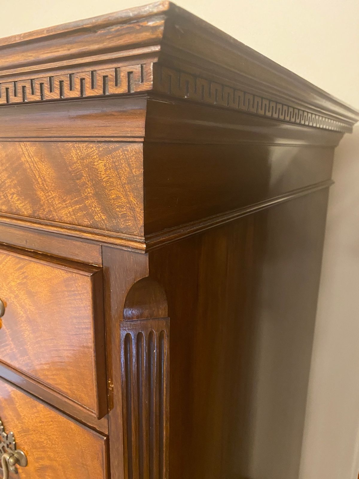 Geroge III Design   Figured Mahogany Tallboy   Waring & Gillow photo 1495.0