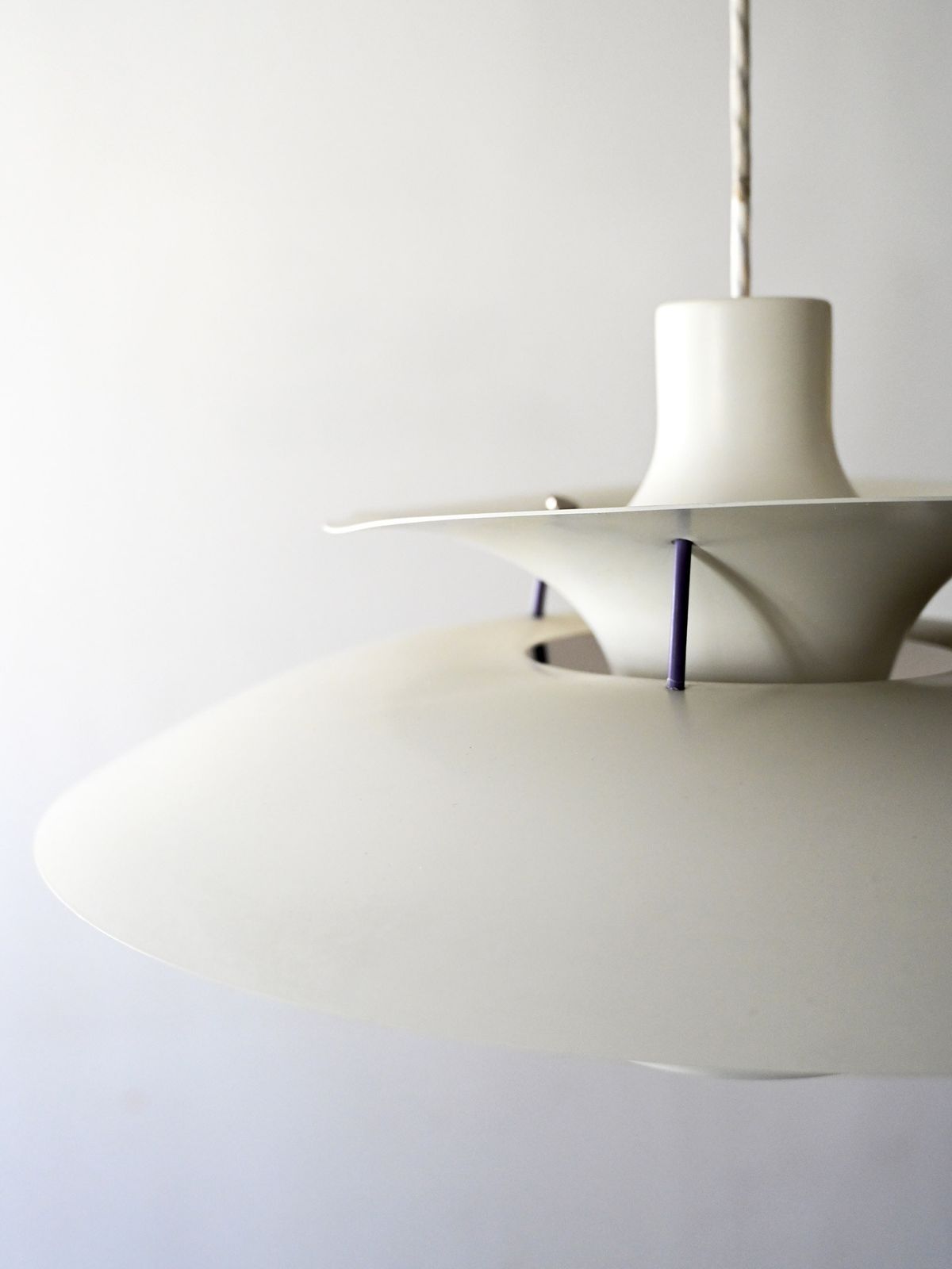 Ph 5 White Chandelier By Poul Henningsen photo Lighting