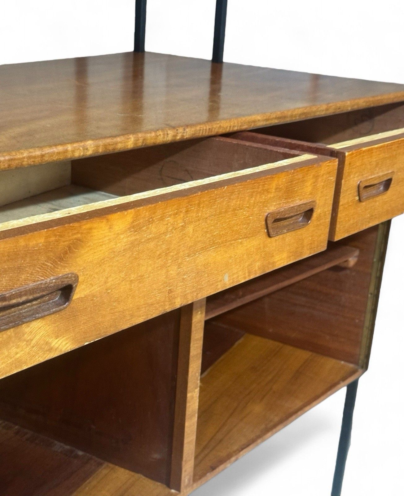 Swedish Teak Bookcase Room Divider Drinks Bar Mid Century Retro C1970s photo Furniture