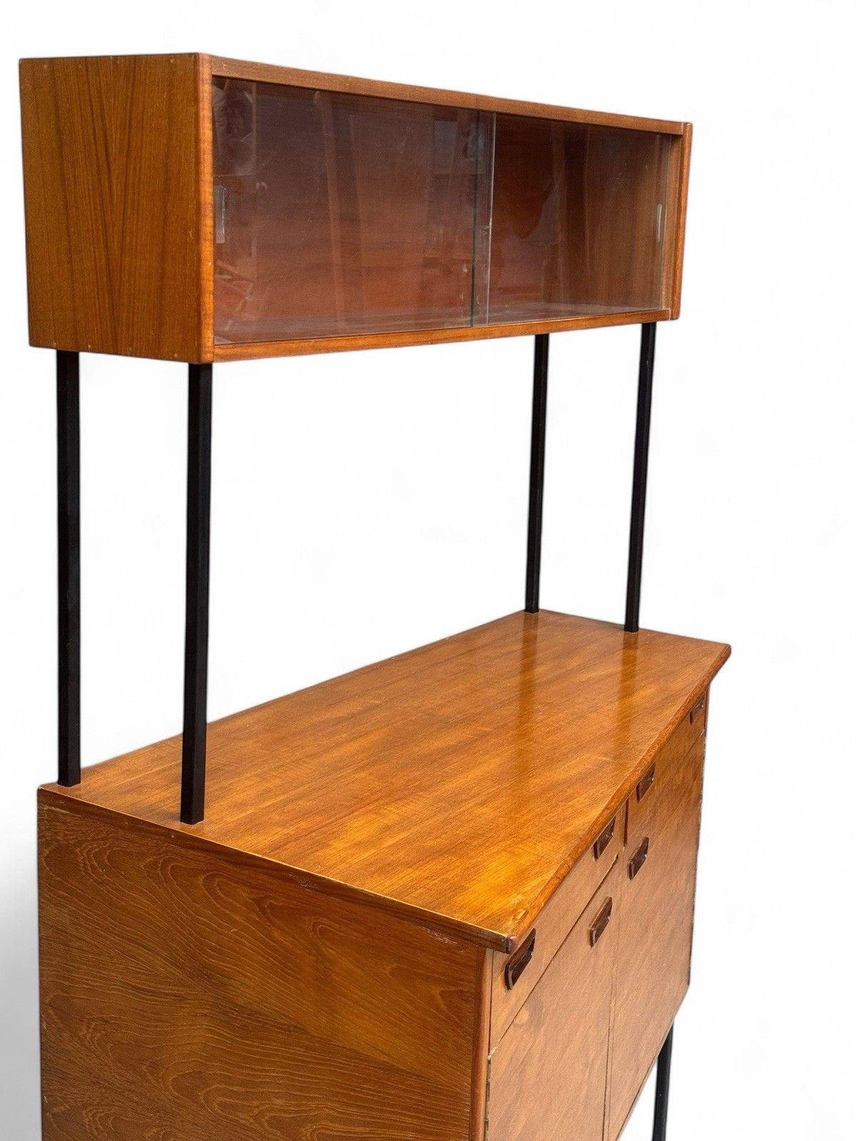 photo buy Swedish Teak Bookcase Room Divider Drinks Bar Mid Century Retro C1970s