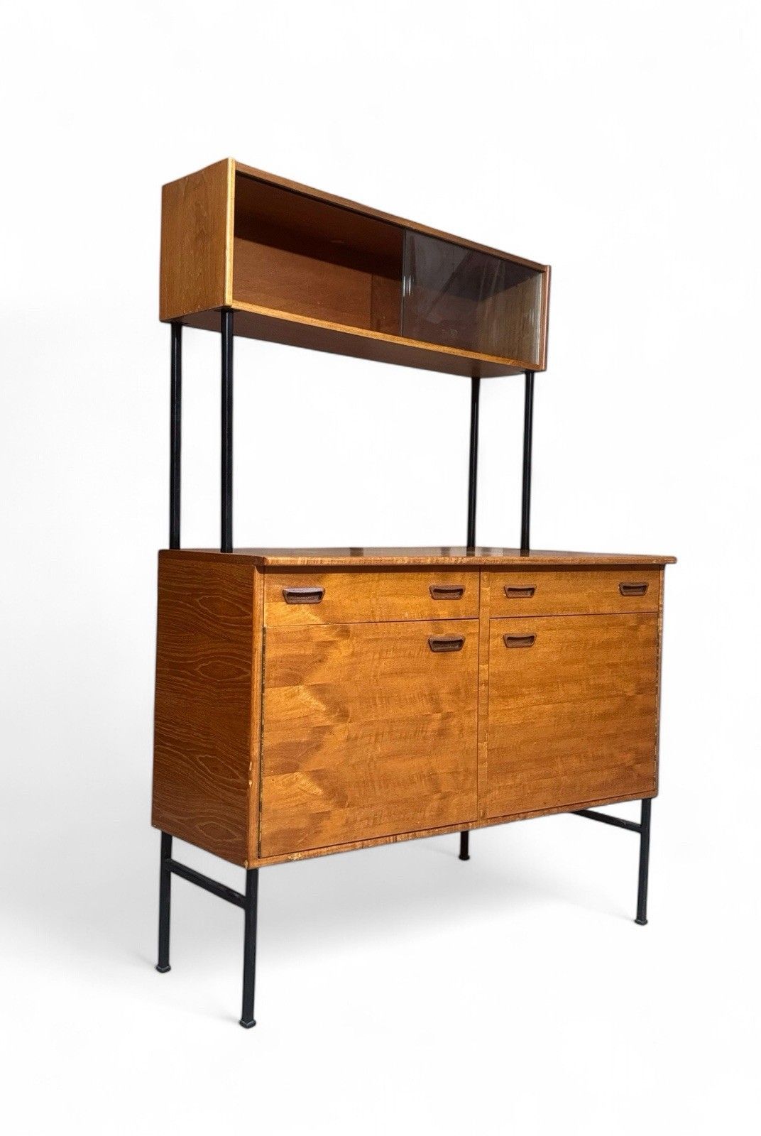 photo vintage Swedish Teak Bookcase Room Divider Drinks Bar Mid Century Retro C1970s