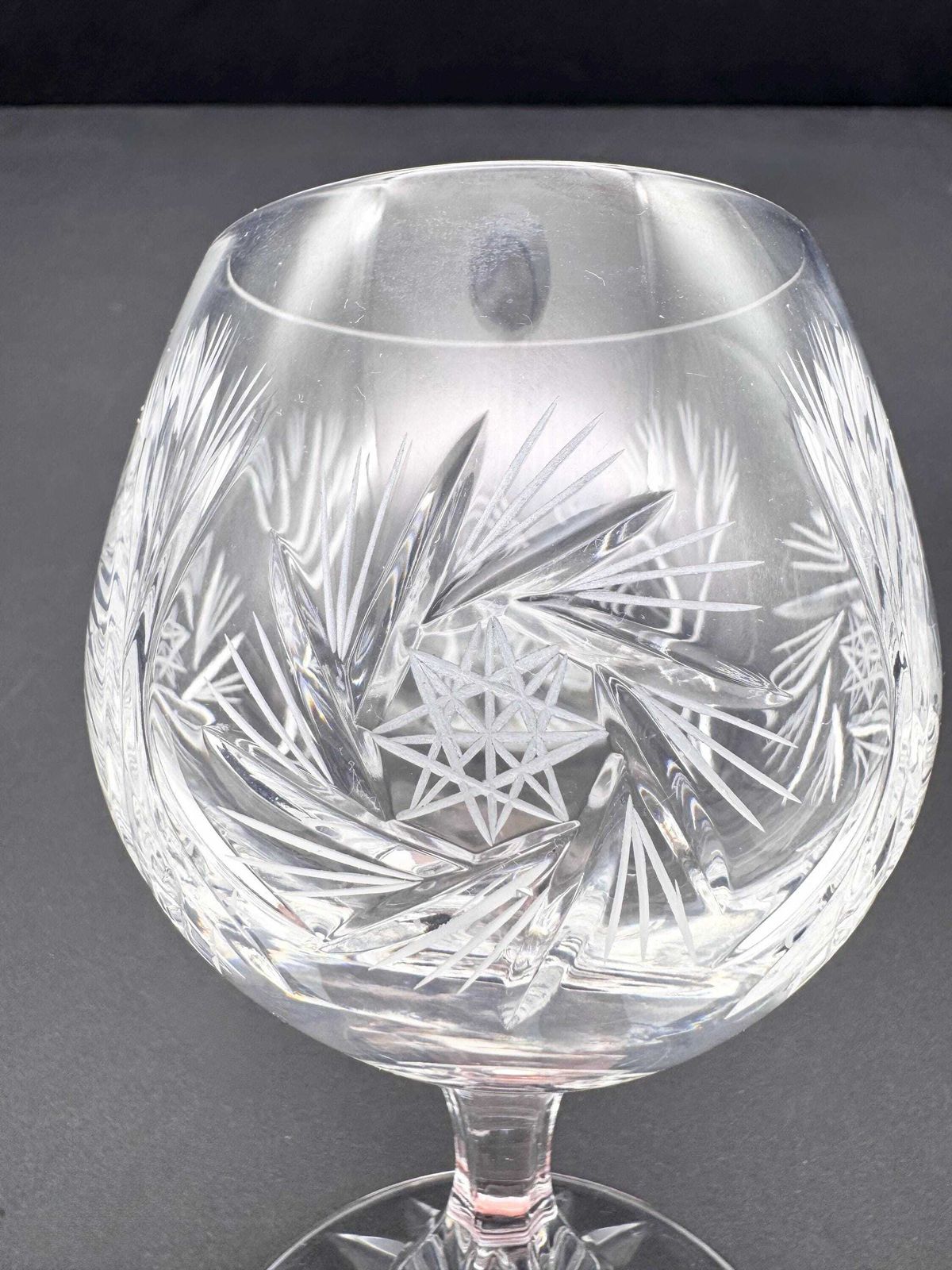 5 X Bohemia Crystal Cognac Brandy Glasses photo Home Decor