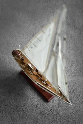 Mid Century Scandinavian Modern Wooden J Class Ranger J5 Yacht Model, 1960s photo buy