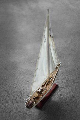 Mid Century Scandinavisch Modern Houten J Class Ranger J5 Jachtmodel, Ca. Jaren 1960 photo vintage