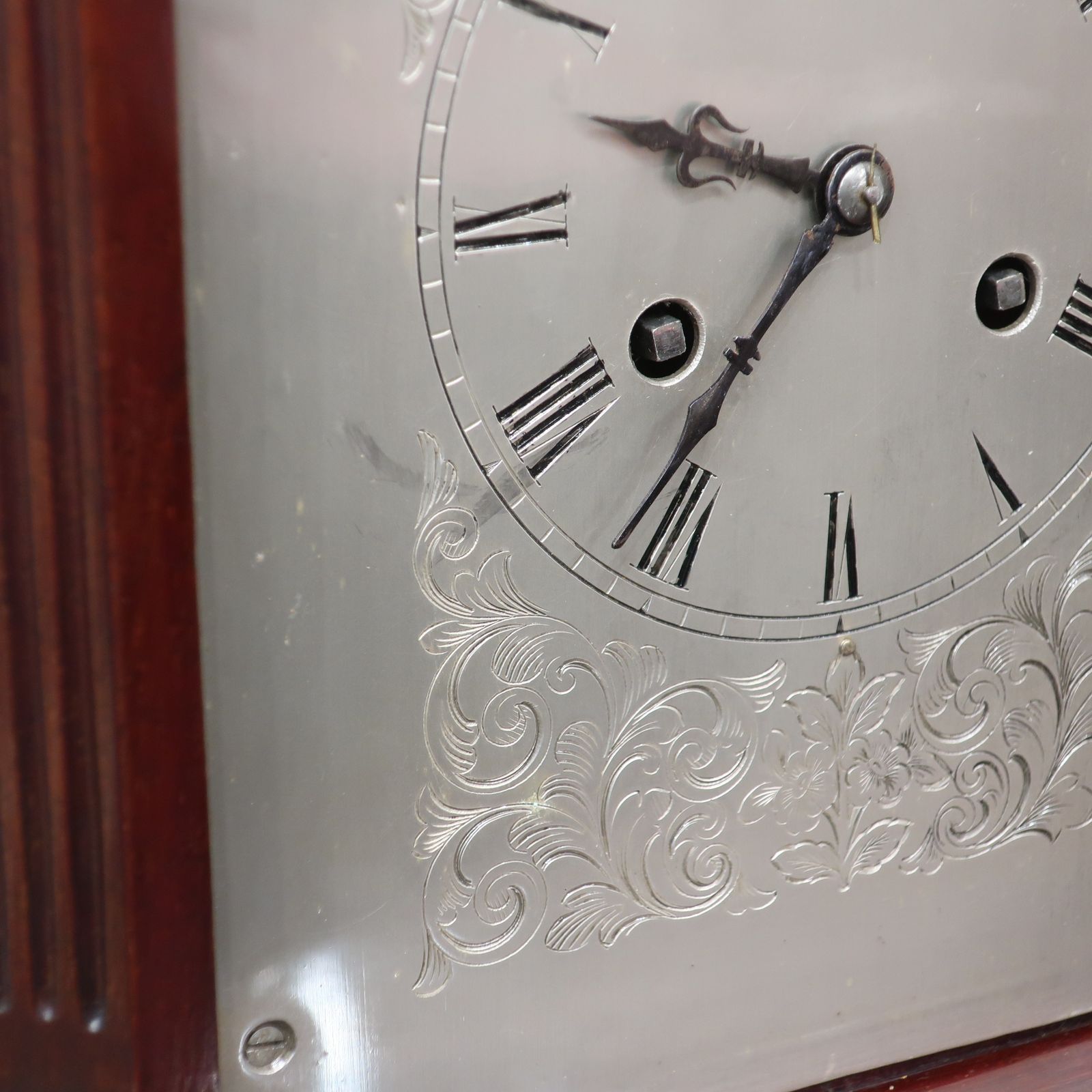 French Belle Epoque Mahogany Antique Mantel Clock photo Home Decor