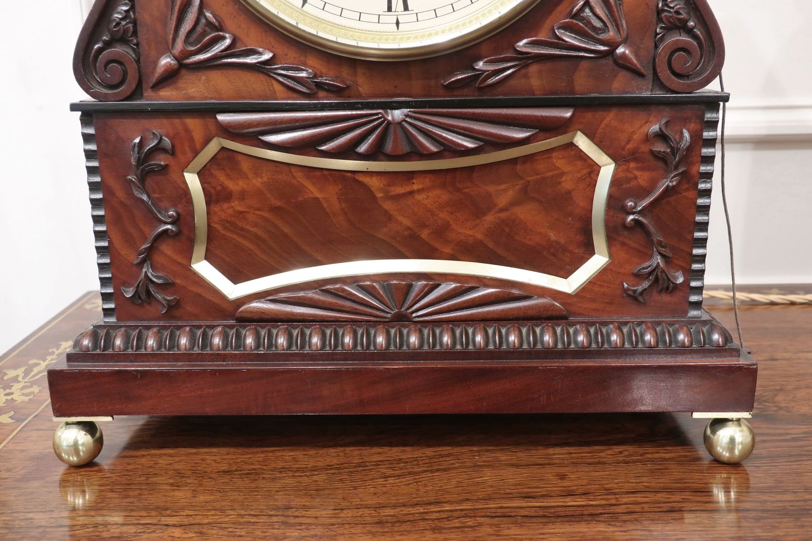English Georgian Mahogany Bracket Clock By Roskell Of Liverpool photo vinterior
