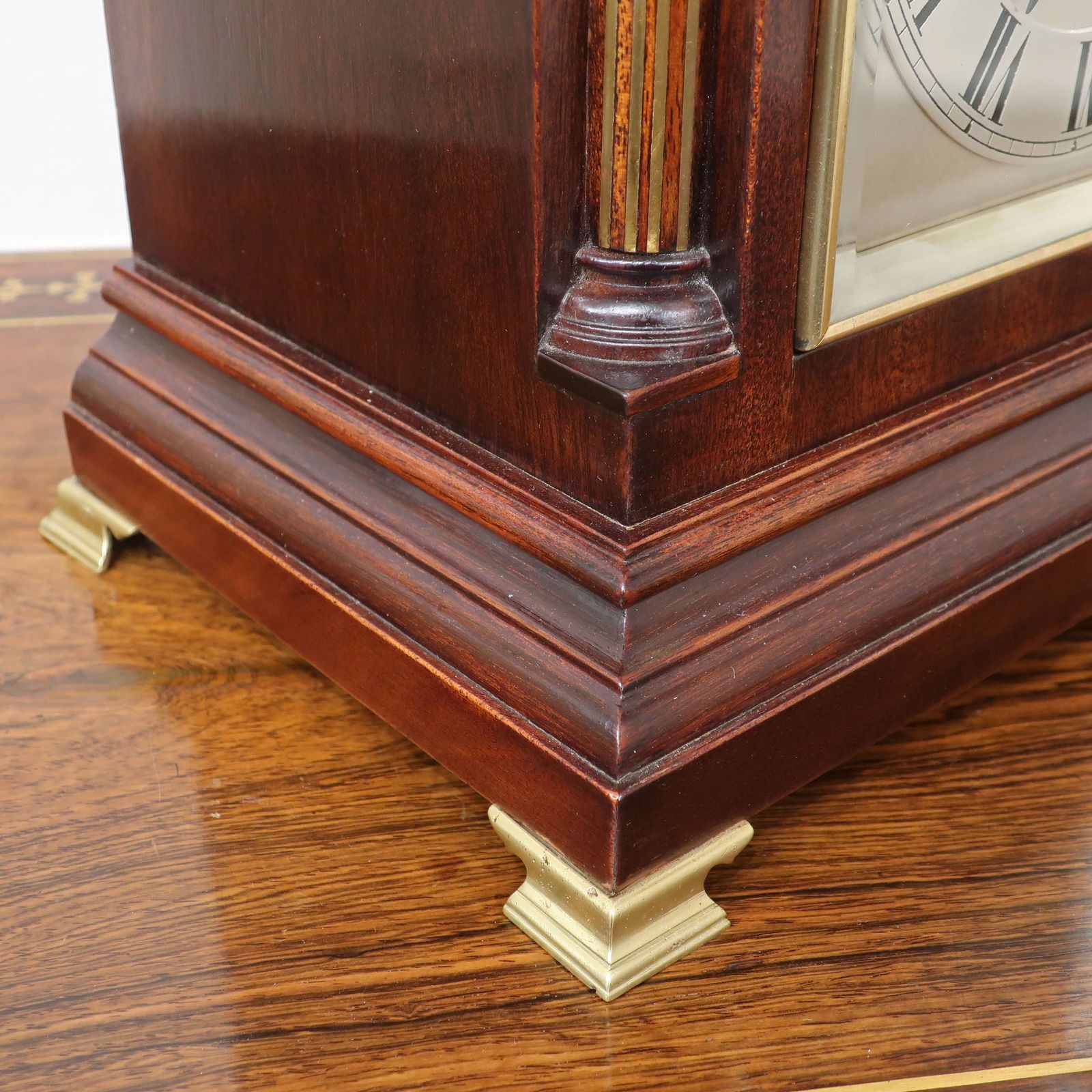 German Victorian Mahogany Ting Tang Striking Bracket Clock By W&H photo 1450.0