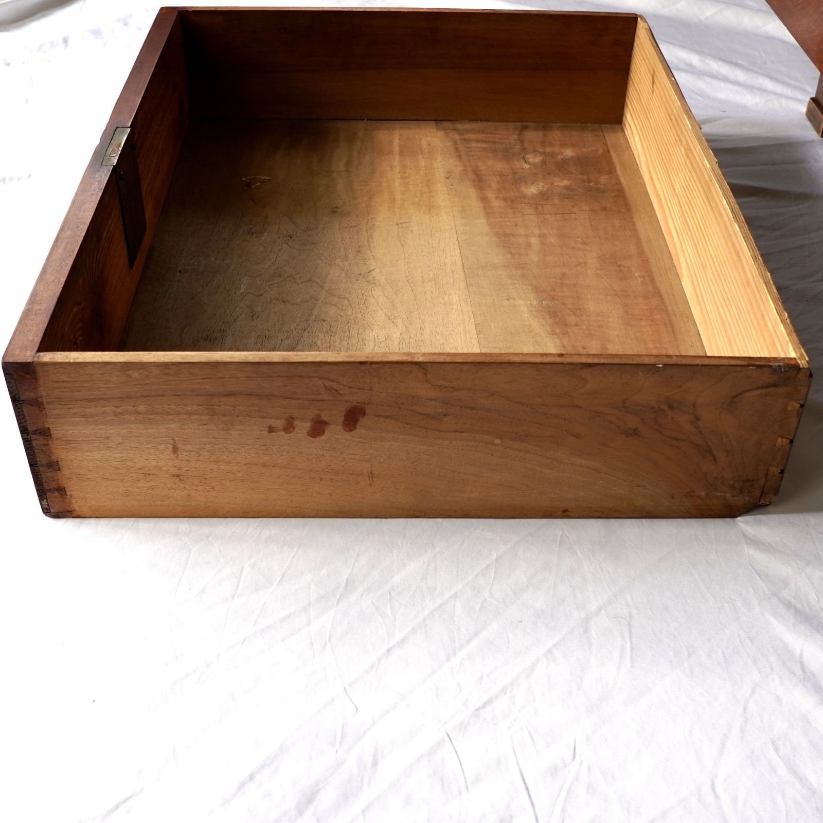 French Empire Walnut Tall Chest Of Drawers photo vinterior