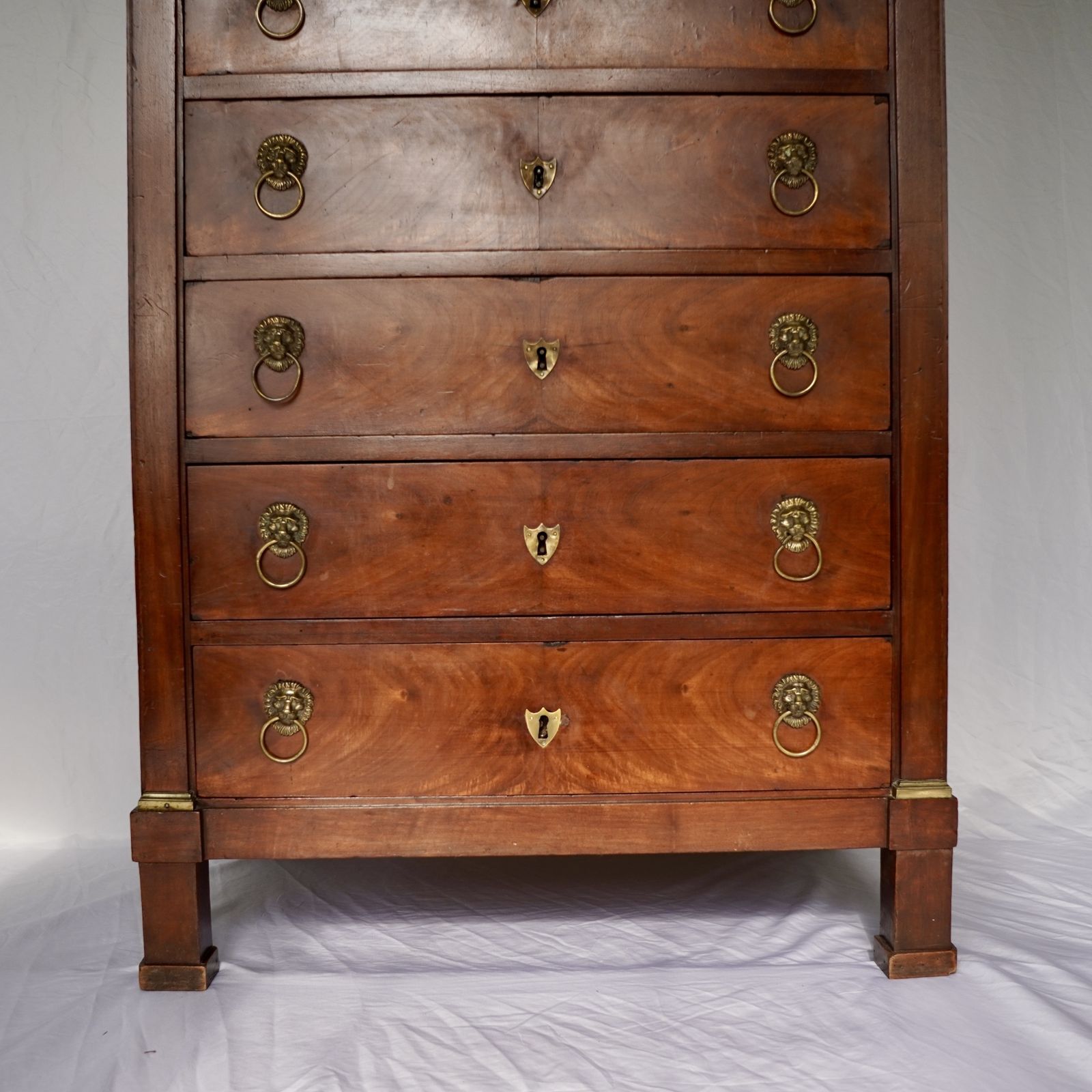 photo furniture French Empire Walnut Tall Chest Of Drawers