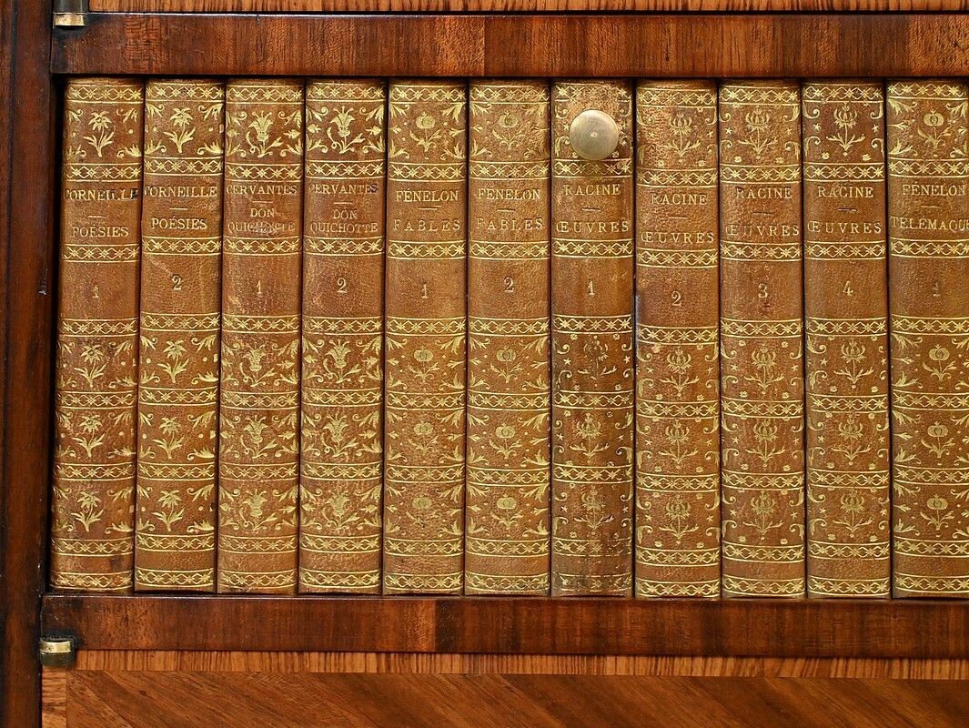 3330.0 Marquetry Display Cabinet, Louis XVI Style – 2nd Part Of The 19th Century photo