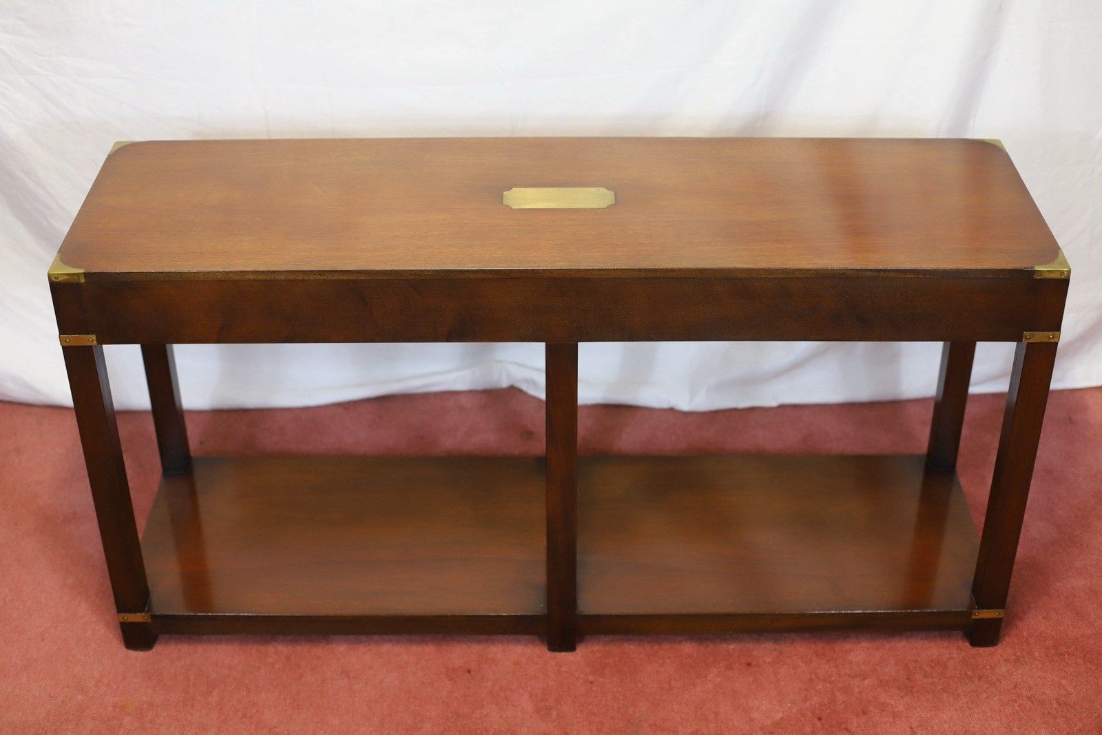 Furniture Lovely Harrods London R.E.H Kennedy Military Campaign Console Table photo