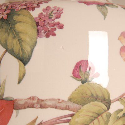 Vintage Italian Table Lamps In Floral Ceramic From Wedgwood, 1970s, Set Of 2 photo 2470.0