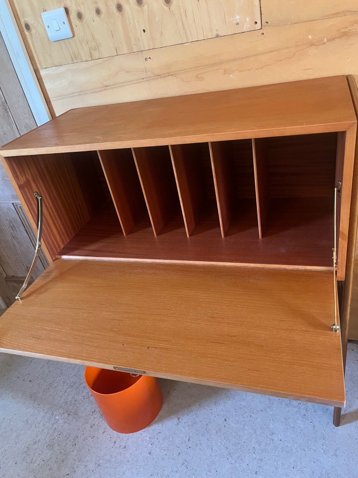 photo furniture Ladderax Shelving Unit W Desk Teak Ladders
