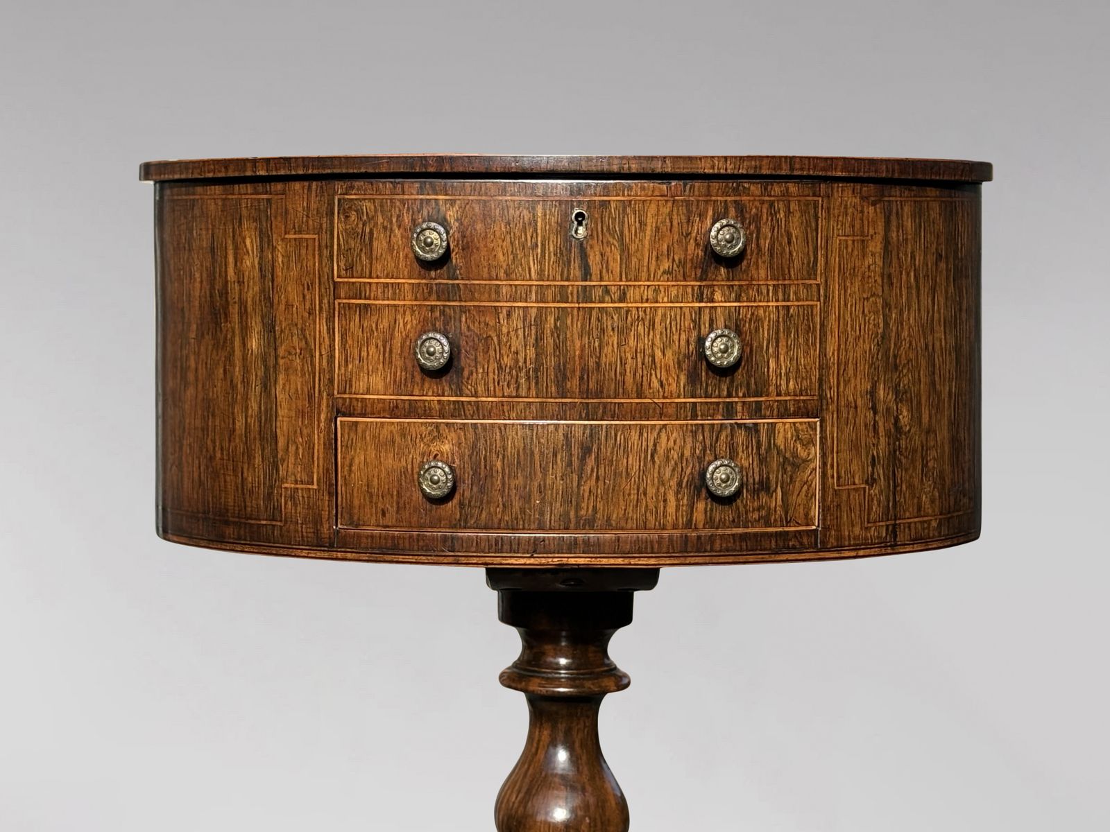 photo furniture Early 19th Century Regency Period Rosewood & Inlay Work Table