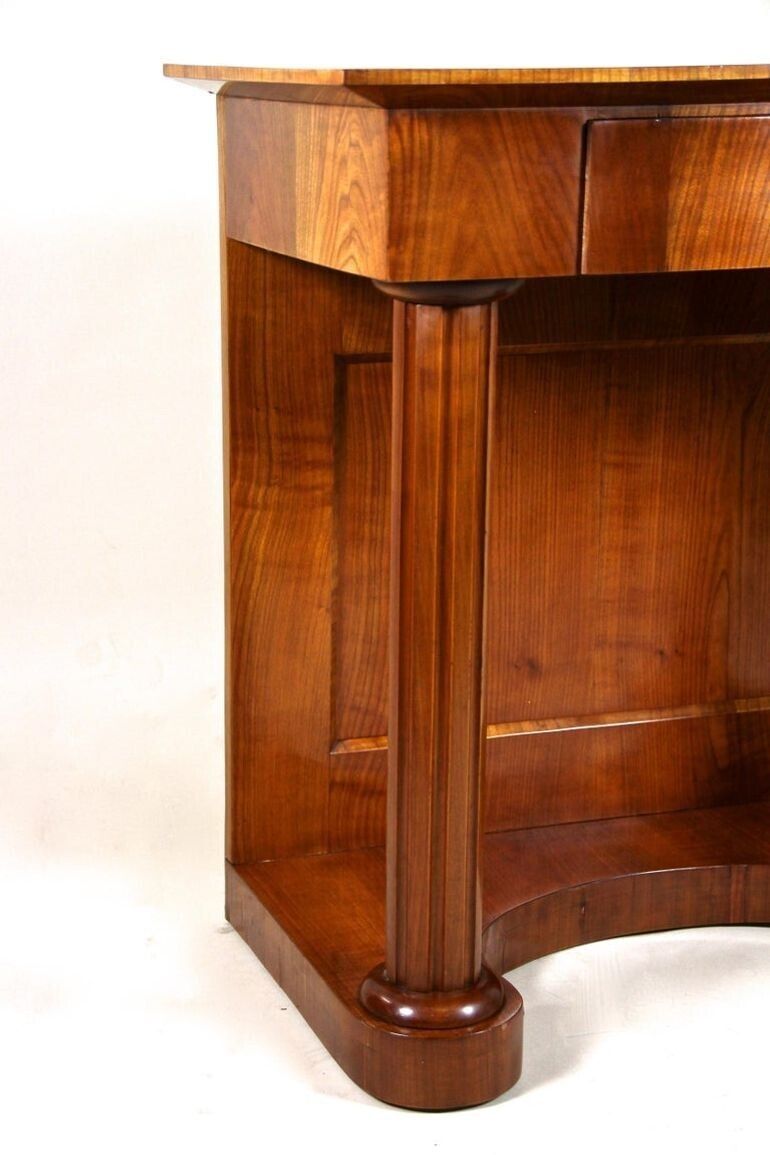 19th Century Biedermeier Wall Console, Cherrywood, At Circa 1860 photo vinterior