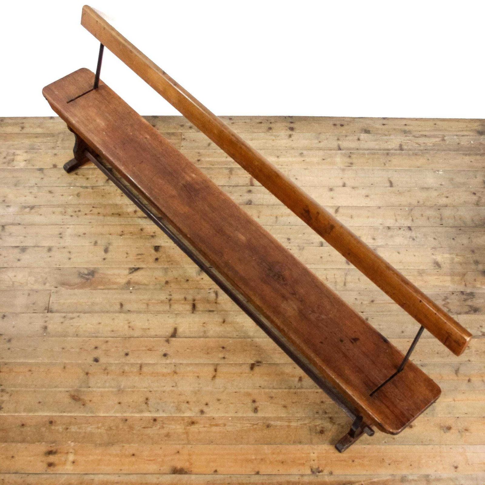 Antique Pine Flip Over Railway Bench | Antique Furniture | Antique Bench | Antique Pitch Pine Bench (M 5890) photo 645.0