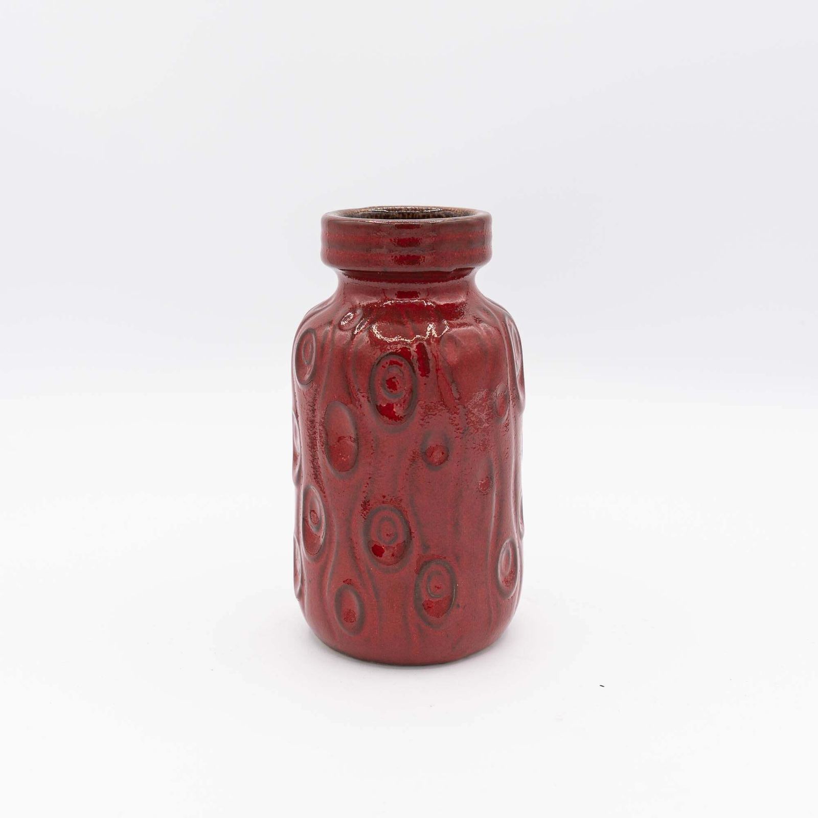Red "Koralle" Vase   Scheurich   Form 285 15   C1970s photo vintage